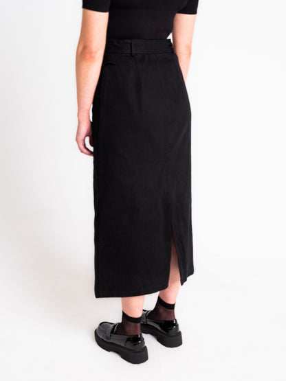 MANON BELTED DENIM SKIRT