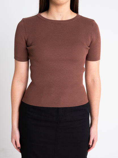 KAYA RIBBED KNIT TOP