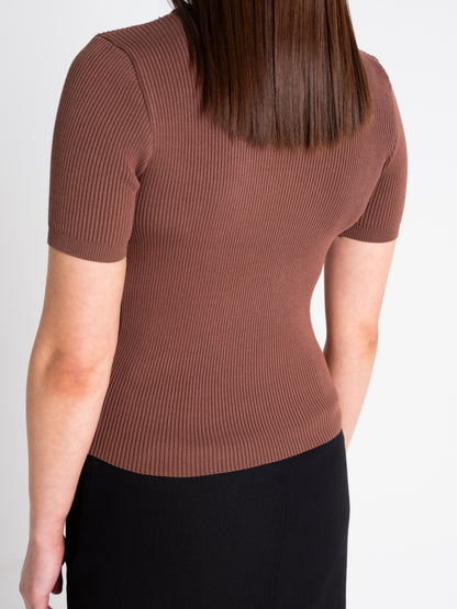 KAYA RIBBED KNIT TOP