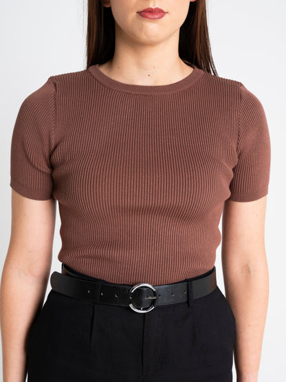 KAYA RIBBED KNIT TOP